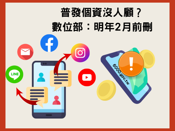 登記領6000個資沒人顧、會被賣？數位部：明年2月底前刪除(標題圖檔)